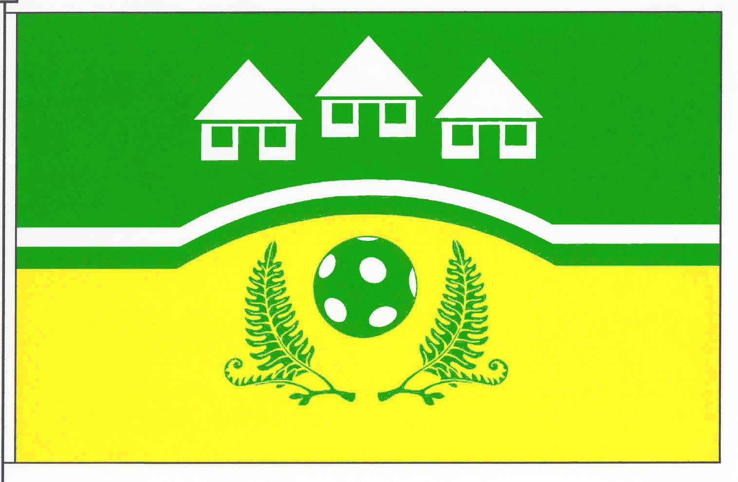 Flagge Gemeinde Nindorf (Dith), Kreis Dithmarschen
